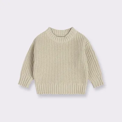Toddlers Newborn Baby Girls Boys Casual Basic Long Sleeve Solid Color Knitted Top Viscose Simple Round Neck Unisex