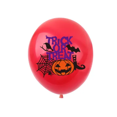 12 Inch Halloween Party Balloon Set Pumpkin Horror Skull Latex Balloon Decoration Supplies