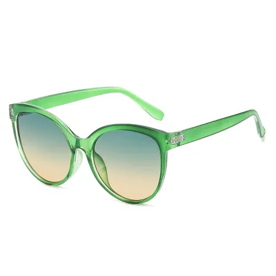 Women Fashion Leopard UV Protection Full Frame Oval Sunglasses