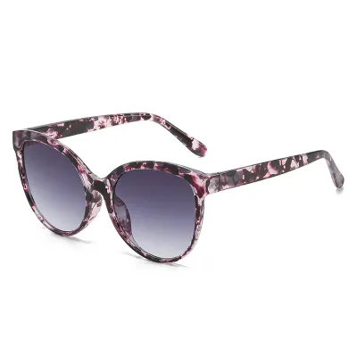 Women Fashion Leopard UV Protection Full Frame Oval Sunglasses