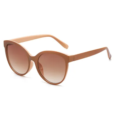 Women Fashion Leopard UV Protection Full Frame Oval Sunglasses