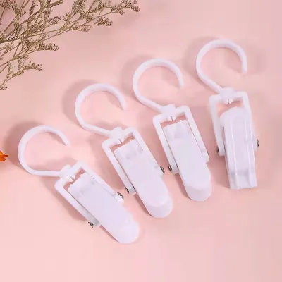 Fashion Rotating Multi-Functional Plastic Hat Storage Hook Hanger Garment Accessories for Home Storage, Modern Minimalist, White Black, 3Kg Capacity