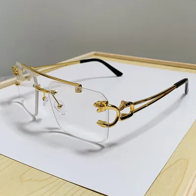 Women Fashion Gradient Double Bridge Cut Edge Square Sunglasses