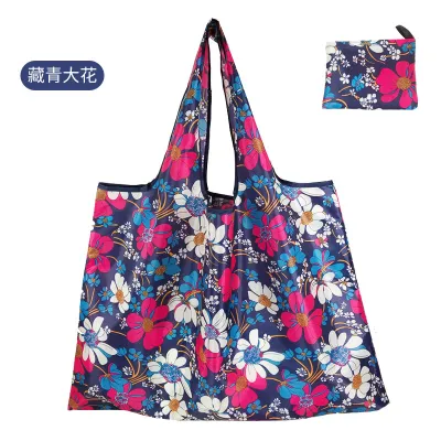 Large Size Foldable Oxford Cloth Shopping Bag for Vegetables Storage Portable Casual Cartoon