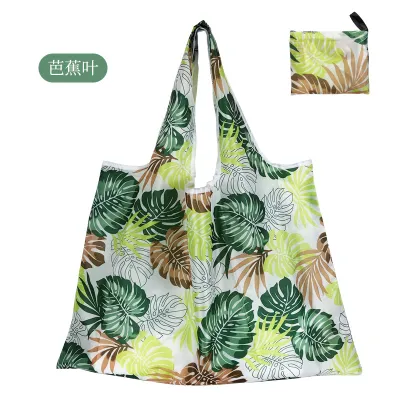 Large Size Foldable Oxford Cloth Shopping Bag for Vegetables Storage Portable Casual Cartoon