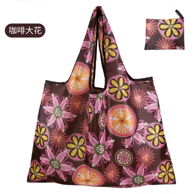 Large Size Foldable Oxford Cloth Shopping Bag for Vegetables Storage Portable Casual Cartoon
