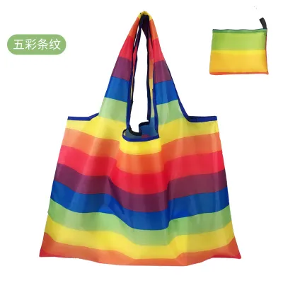 Large Size Foldable Oxford Cloth Shopping Bag for Vegetables Storage Portable Casual Cartoon