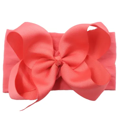 Children Kids Baby Fashion Solid Color Bowknot Headband