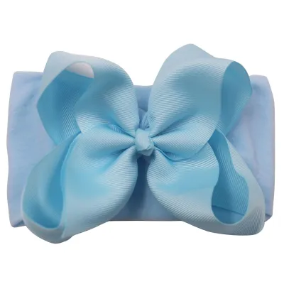 Children Kids Baby Fashion Solid Color Bowknot Headband