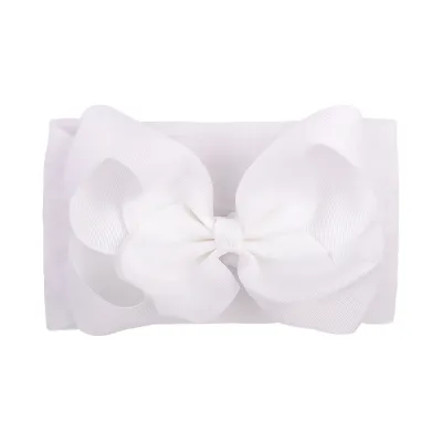 Children Kids Baby Fashion Solid Color Bowknot Plaid Headband