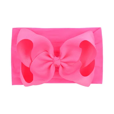 Children Kids Baby Fashion Solid Color Bowknot Plaid Headband
