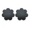 Black Satin Medium Flower Shape