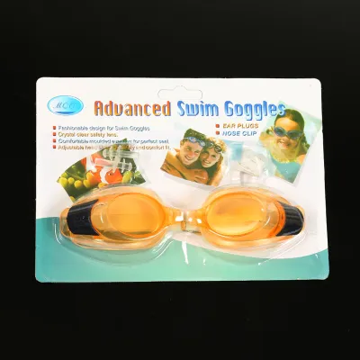 Unisex Simple High-Definition Waterproof Anti-Fog Flat Light Eye Protection Swimming Glasses