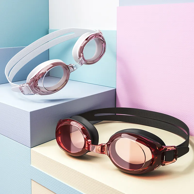 Unisex Fashion Waterproof Anti-Fog With Degree Myopia Swimming Goggles
