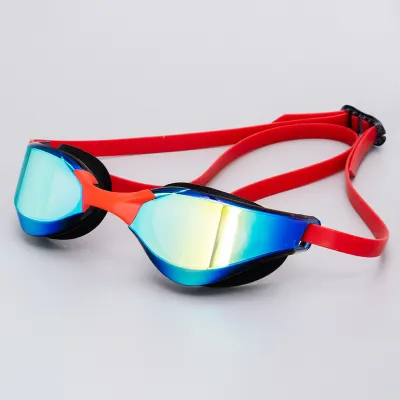 Unisex Fashion Electroplating Anti-Fog Silicone Anti-Ultraviolet Swimming Glasses