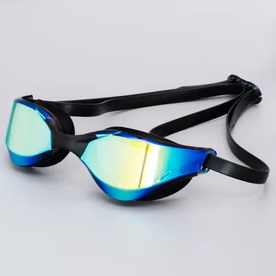 Unisex Fashion Electroplating Anti-Fog Silicone Anti-Ultraviolet Swimming Glasses