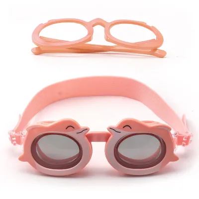 Children Cartoon Small Fish HD Anti-Fog Silicone Swimming Goggles