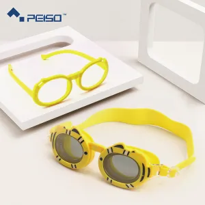 Children Cartoon Small Fish HD Anti-Fog Silicone Swimming Goggles