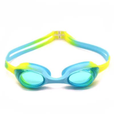 Kids Fashion Anti-Fog Silicone One-Piece Swimming Goggles