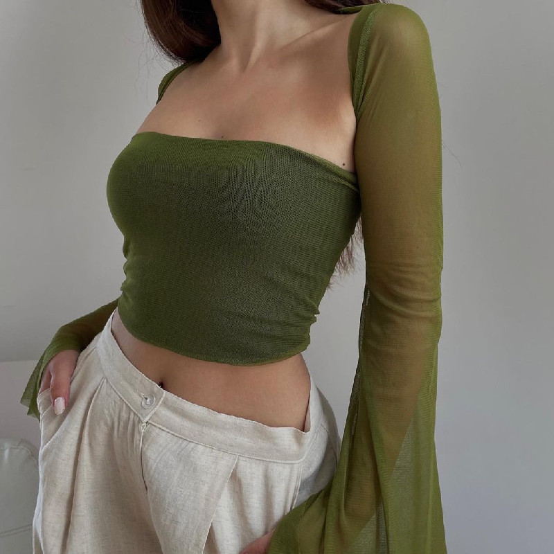Wholesale Women Fashion Sexy Tight Solid Color Long Sleeve