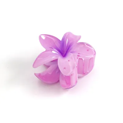 Wholesale Women Multicolor Frangipani Hair Grip Clips Beach Vacation Style