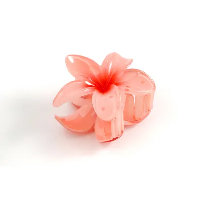 Wholesale Women Multicolor Frangipani Hair Grip Clips Beach Vacation Style