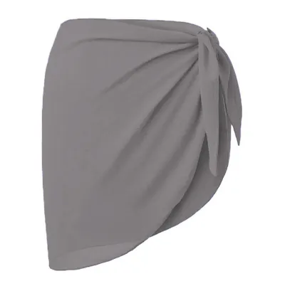 Women Fashion Solid Color Mesh Lace Up Swimsuit Cover Up Skirt