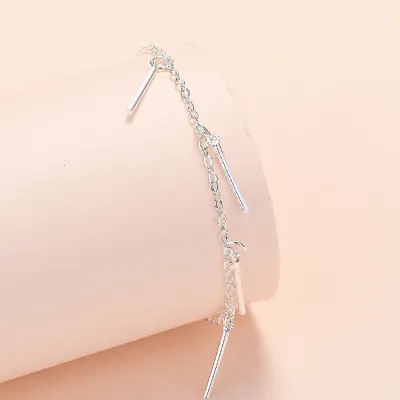Women Fashion Geometric Copper Bracelet Simple Style