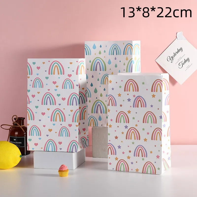 Fashion Rainbow Opening No Handle Storage Packaging Bag Garment Accessories