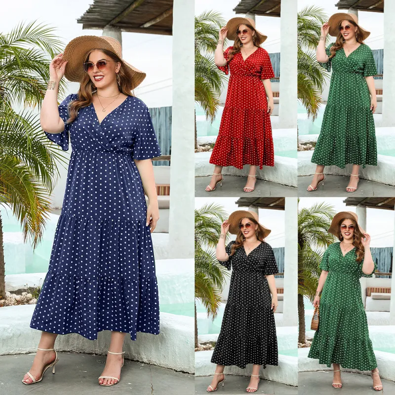Plus Size Dress Outfits Sleeve, Plus Size Dress Casual Chic