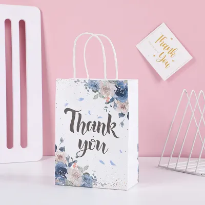 Fashion Simple Printed Handle Storage Shopping Bags Garment Accessories