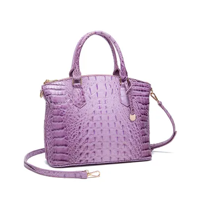 Women Retro Crocodile Pattern Large Capacity Tote Bag