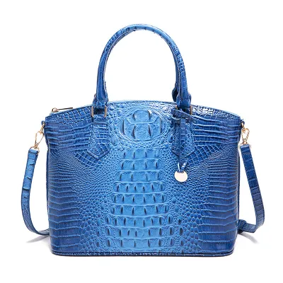 Women Retro Crocodile Pattern Large Capacity Tote Bag