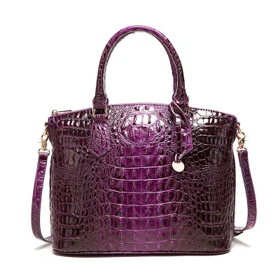 Women Retro Crocodile Pattern Large Capacity Tote Bag