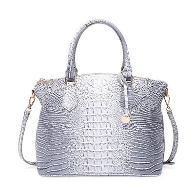 Women Retro Crocodile Pattern Large Capacity Tote Bag