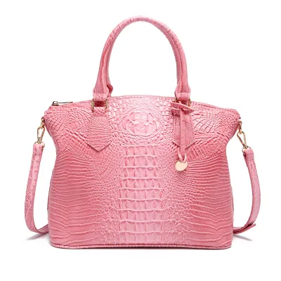 Women Retro Crocodile Pattern Large Capacity Tote Bag