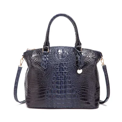 Women Retro Crocodile Pattern Large Capacity Tote Bag