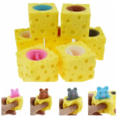 Creative Rabbit Carrot Cup Pinch Music Squeeze Vent Stress Relief Toy for Kids