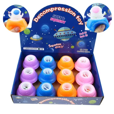Creative Rabbit Carrot Cup Pinch Music Squeeze Vent Stress Relief Toy for Kids