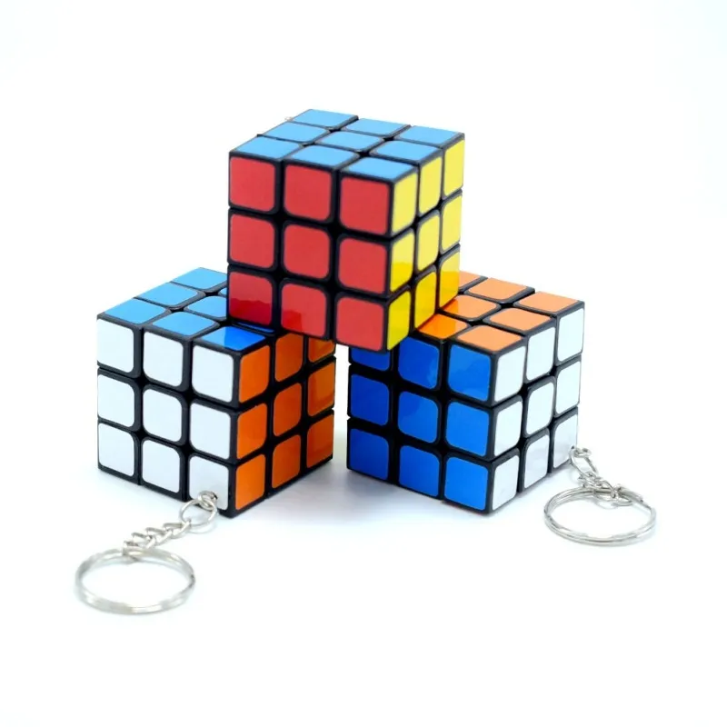 Mini Intellectual Keychain Rubik Cube Level 3 Early Education Toys for Kids