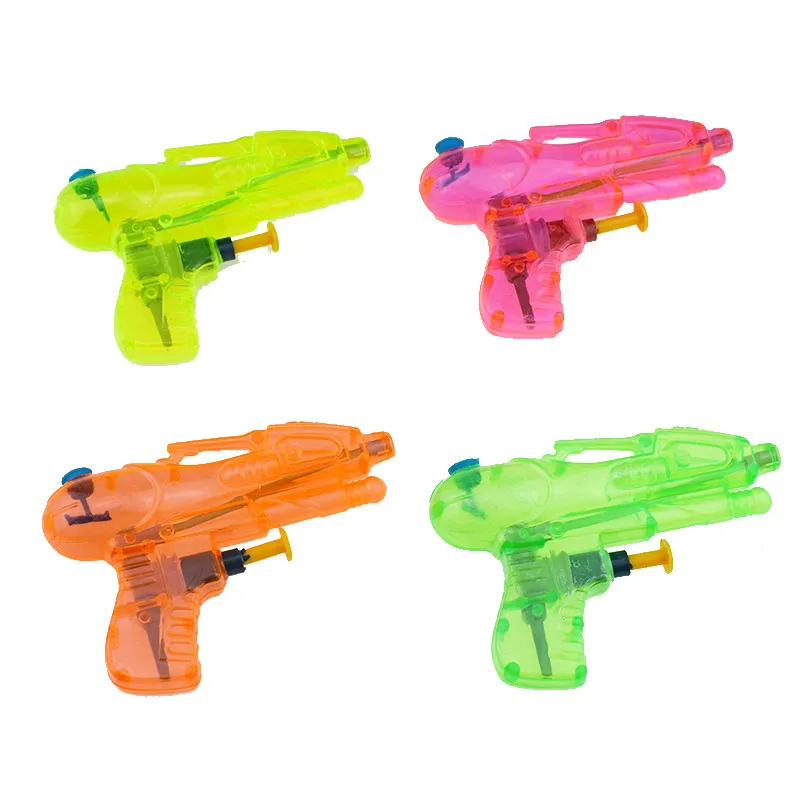 Summer Classic Multicolor Transparent Small Water Gun Toy for Kids