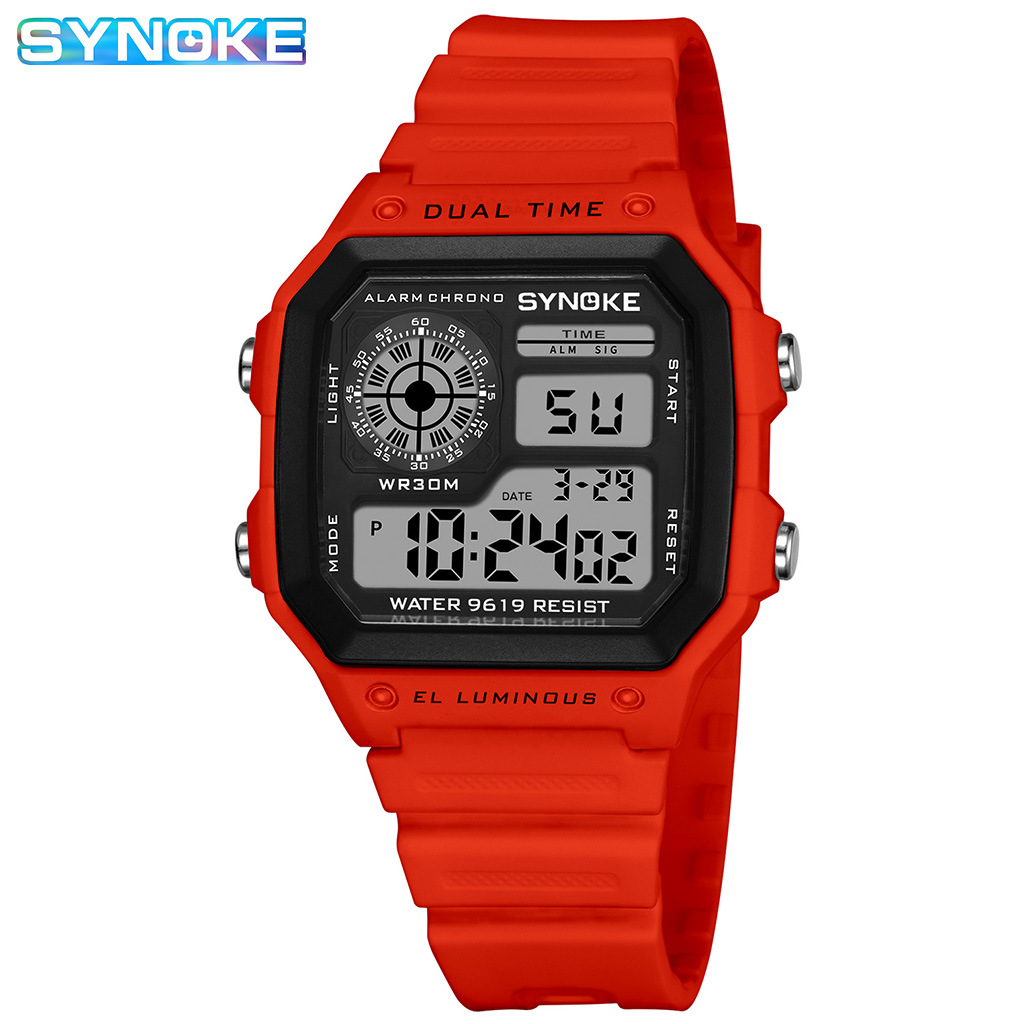 Wholesale Luminous Waterproof Thin Square Electronic Watch