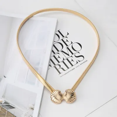 Women Fashion Metal Elastic Waist Chain Belt