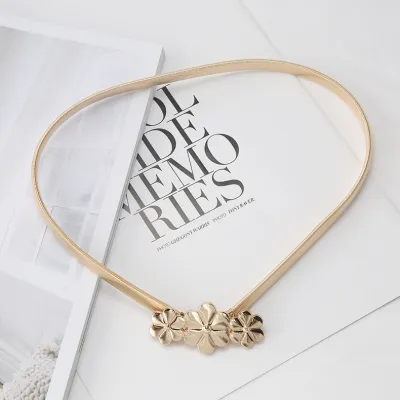 Women Fashion Metal Elastic Waist Chain Belt