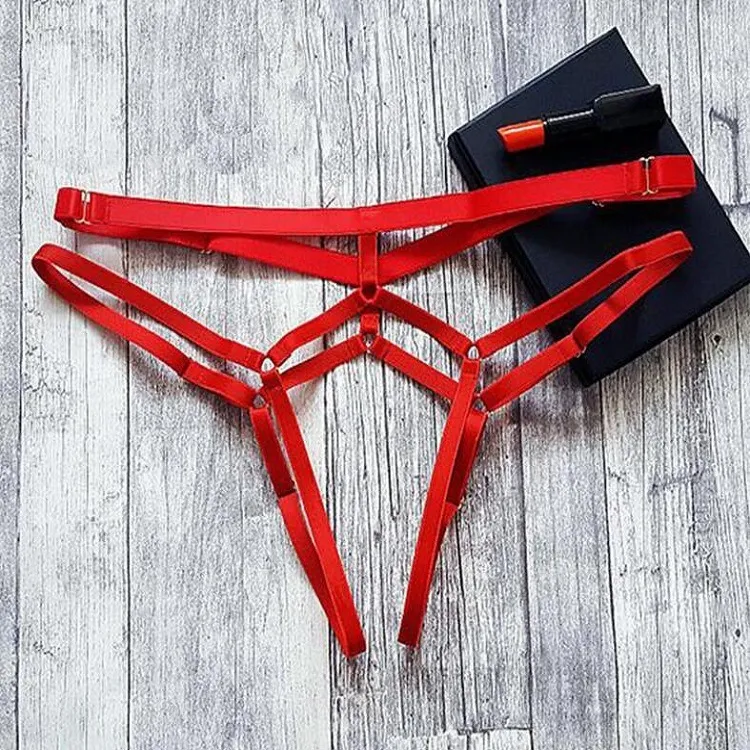 Women Sexy Solid Color Low Waist Thong Panties