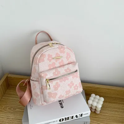 Women Fashion Printed Canvas Large Capacity Backpack Street Style