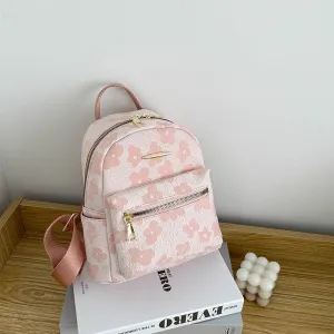 Women Fashion Printed Canvas Large Capacity Backpack Street Style