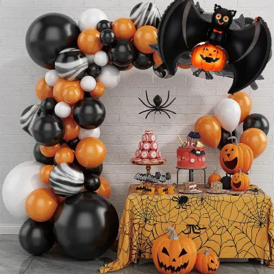 Party Theme Arrangement Background Decoration Halloween Balloon Arch 72pcs/Set