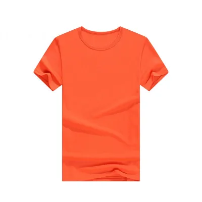 Men Casual Quick-Drying Solid Color Round Neck Short-Sleeved T-Shirt