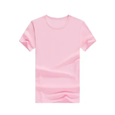 Men Casual Quick-Drying Solid Color Round Neck Short-Sleeved T-Shirt